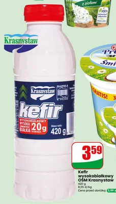 Kefir wysokobiałkowy Krasnystaw promocja w Dino