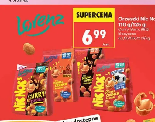 Orzeszki Nic Nac's Lorenz Curry promocja w Biedronka