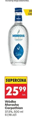 Wódka Morosha Carpathian 37,5% promocja w Biedronka