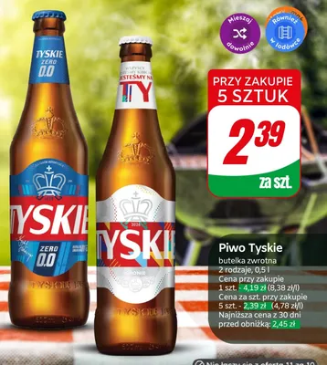 Piwo Tyskie Gronie promocja w Dino