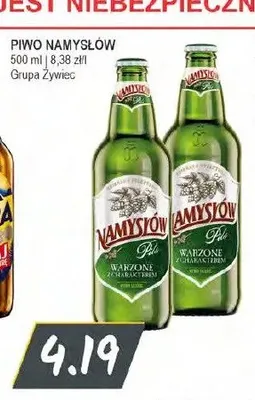 Piwo Namysłów Pilz promocja w Słoneczko