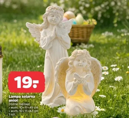 Lampa solarna anioł promocja w Netto