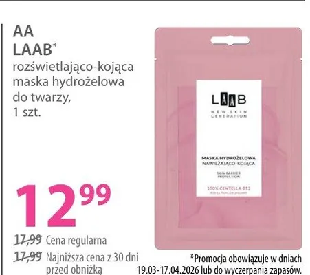 Rozświetlająco-kojąca maska hydrożelowa do twarzy promocja w Hebe