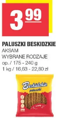 Paluszki beskidzkie wybrane rodzaje promocja w SPAR