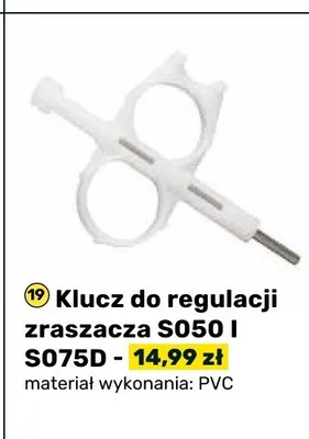 Klucz do regulacji zraszacza S050 I S075D promocja w Bricomarche