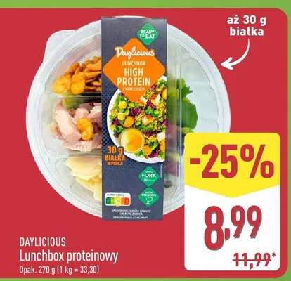 Lunchbox proteinowy Daylicious promocja w Aldi