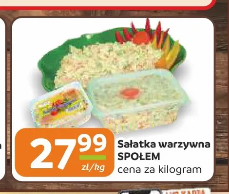 Sałatka warzywna Społem promocja w Społem Częstochowa