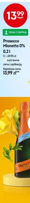 Prosecco Mionetto 0% promocja w Żabka