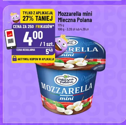 Mozzarella mini mleczna Polana promocja w POLOmarket