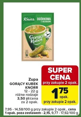 Zupa Gorący Kubek różne rodzaje promocja w Carrefour Express