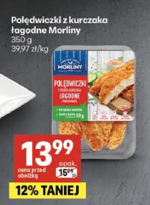 Polędwiczki z kurczaka łagodne Morliny promocja w Delikatesy Centrum