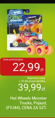 Pojazd Hot Wheels Monster Trucks FYJ44 promocja w Smyk