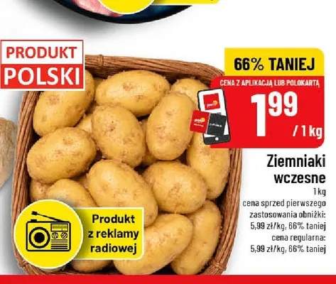 Ziemniaki wczesne promocja w POLOmarket