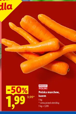 Marchew polska promocja w Lidl