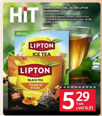 Herbata owocowa Lipton promocja w Selgros