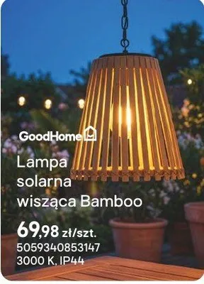 Lampa solarna wisząca Bamboo promocja w Castorama