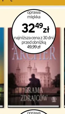 Książka Brama zdrajców Jeffrey Archer promocja w Empik
