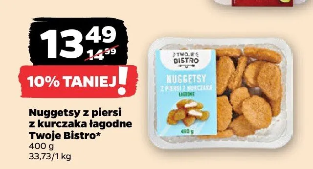 Nuggetsy z piersi z kurczaka łagodne promocja w Netto