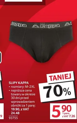 Slipy męskie Kappa promocja w Selgros