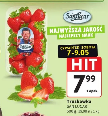 Truskawka SAN LUCAR promocja w Intermarche