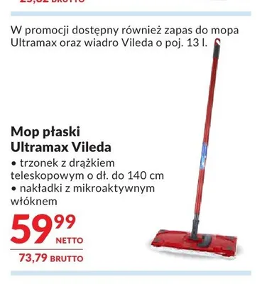 Mop płaski Ultramax Vileda promocja w Makro