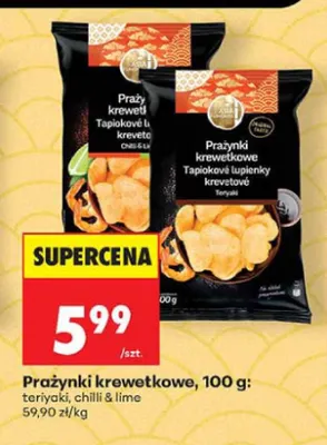 Prażynki krewetkowe teriyaki Asia Flavours promocja w Biedronka