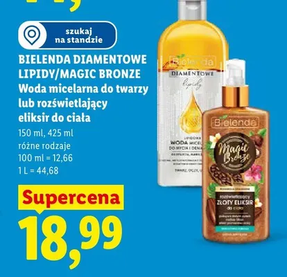 Rozświetlający złoty eliksir do ciała Bielenda Magic Bronze promocja w Lidl