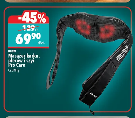 Masażer karku, pleców i szyi Pro Care czarny Blow promocja w Biedronka Home