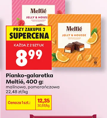Pianko-galaretka Meltié pomarańczowa promocja w Biedronka