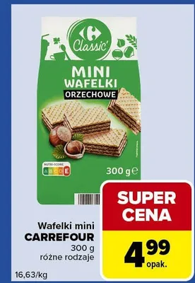 Wafelki mini orzechowe różne rodzaje promocja w Carrefour Express