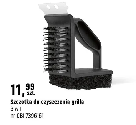 Szczotka do czyszczenia grilla 3 w 1 promocja w OBI