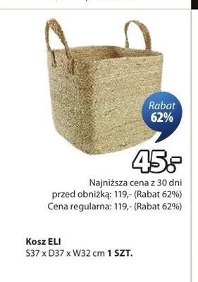 Kosz ELI S37xD37xW32cm promocja w Jysk