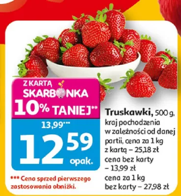 Truskawki promocja w Auchan