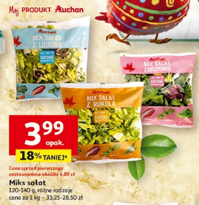 Miks sałat promocja w Auchan