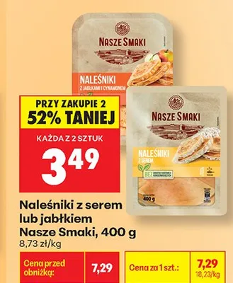 Naleśniki z serem Nasze Smaki promocja w Biedronka