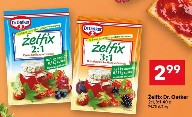 Żelfix Dr. Oetker 3:1 promocja w LEWIATAN