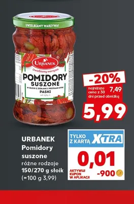Pomidory suszone Urbanek promocja w Kaufland
