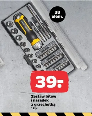 Zestaw bitów i nasadek z grzechotką Netto promocja w Netto