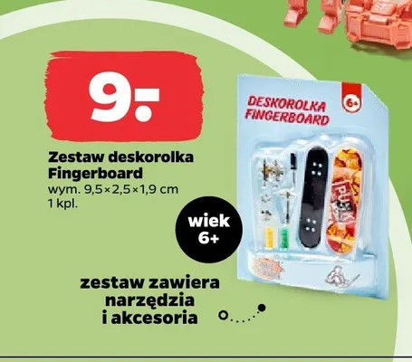 Zestaw deskorolka Fingerboard wym. 9,5x2,5x1,9cm promocja w Netto
