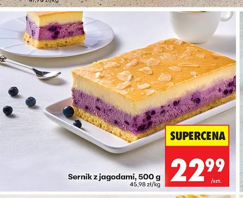 Sernik z jagodami promocja w Biedronka