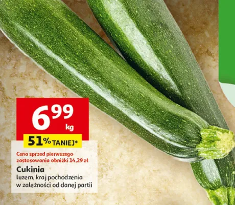 Cukinia promocja w Auchan