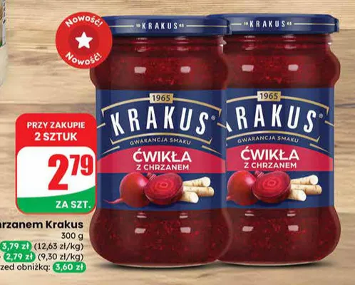 Ćwikła z chrzanem Krakus promocja w Dino