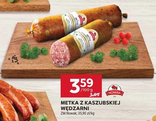 Metka z kaszubskiej wędzarni promocja w Stokrotka