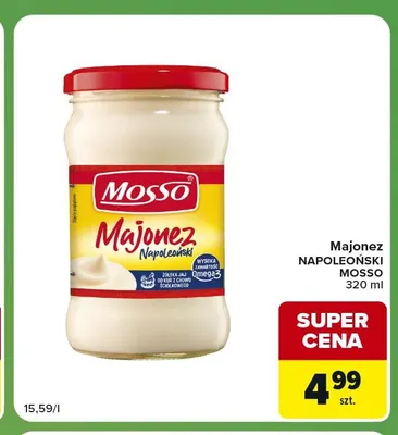Majonez Napoleoński Mosso promocja w Carrefour Express