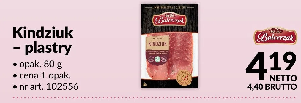 Kindziuk plastry promocja w Makro