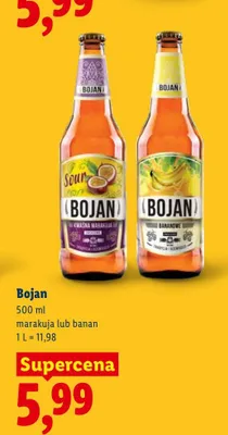 Piwo smakowe Bojan banan promocja w Lidl