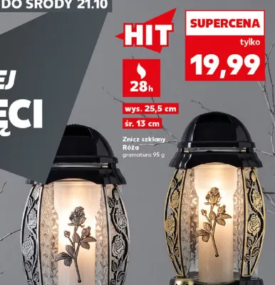Znicz szklany s-274 promocja w Kaufland