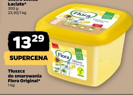 Tłuszcz do smarowania Flora Original promocja w Netto