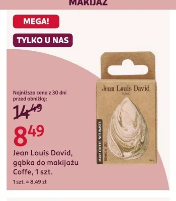 Gąbka do makijażu Jean Louis David Coffe promocja w Rossmann