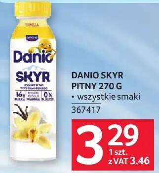 Jogurt Danio Skyr pitny 270 g wszystkie smaki promocja w Selgros